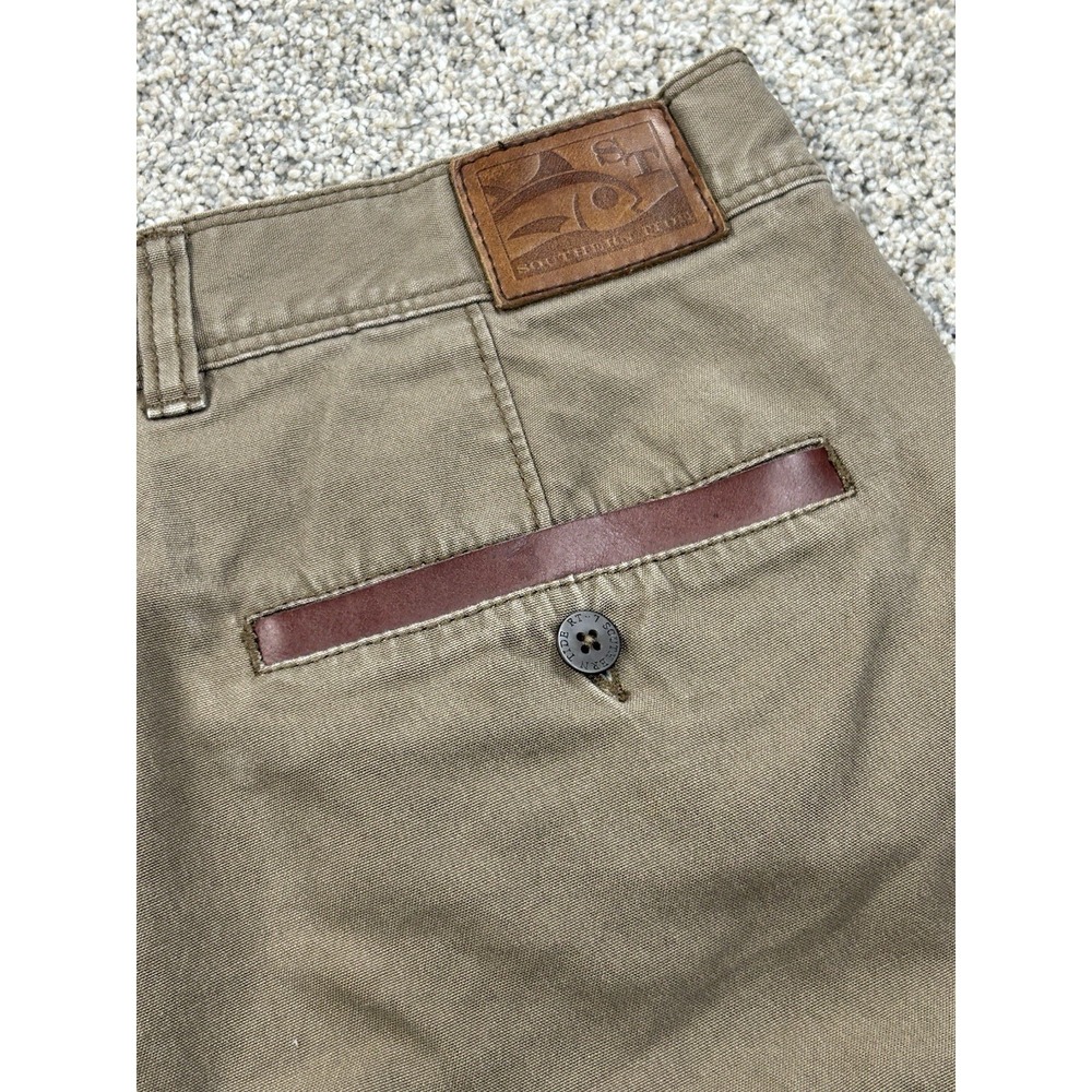 Southern Tide Pants Chino Mens 34x29 Hemmed Straight Leg Khaki